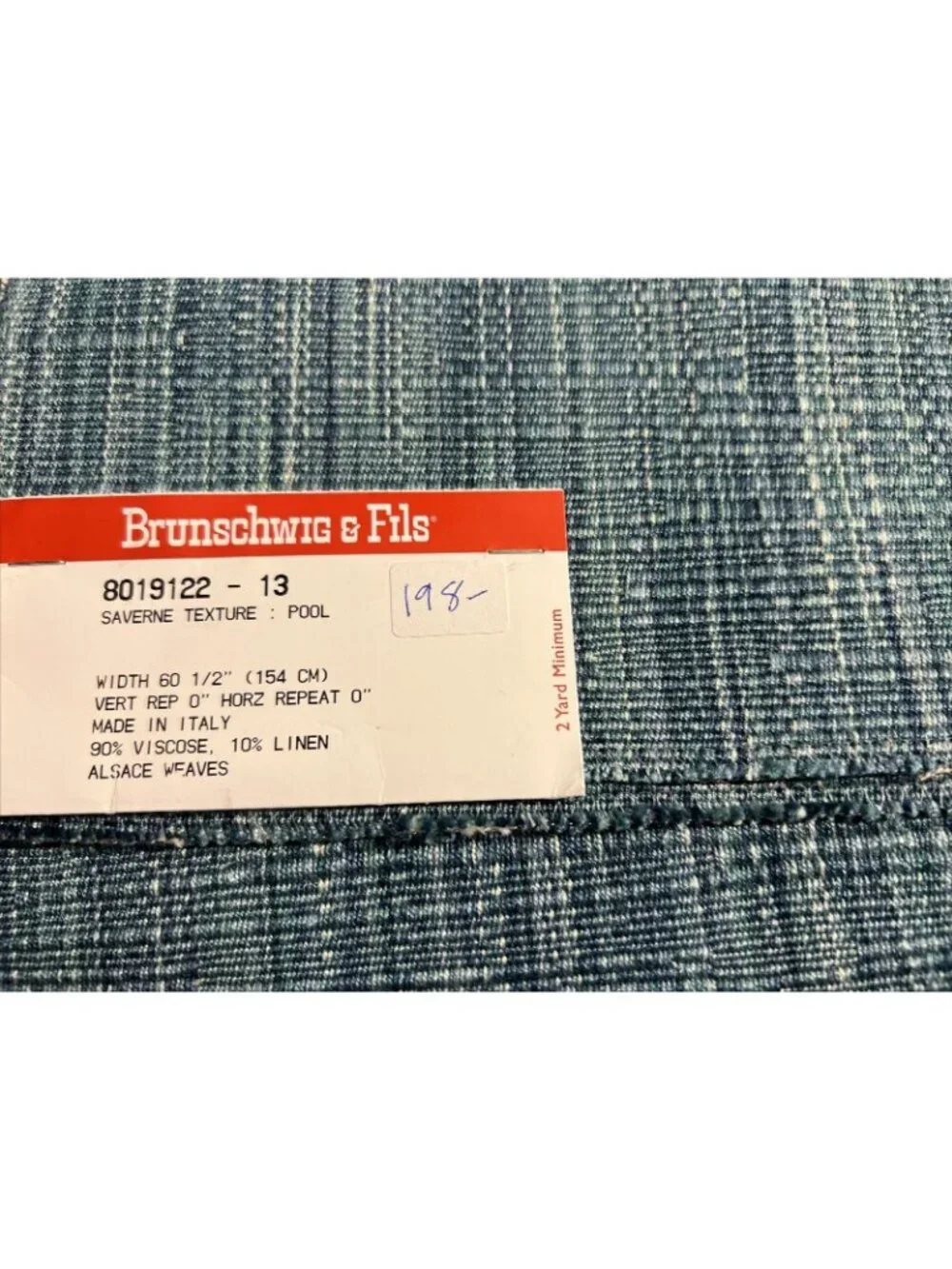 Lot of 4 Brunschwig & Fils Saverne Texture Upholstery Remnant Fabric